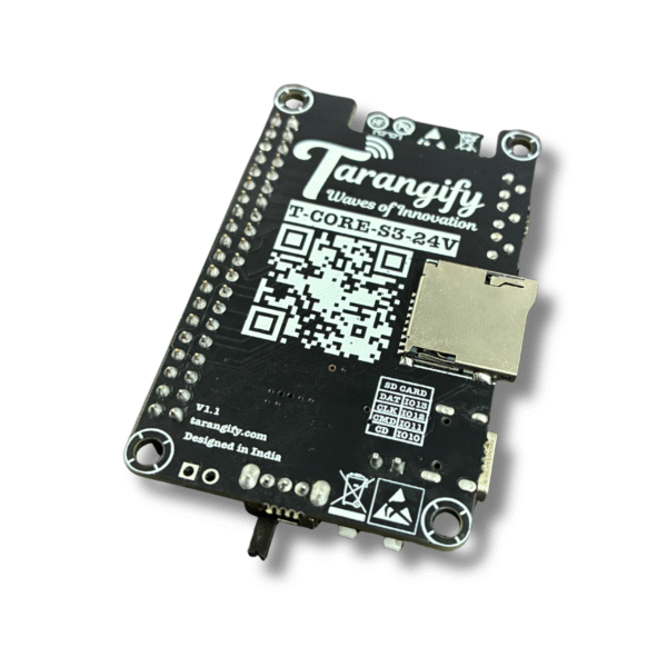 Tarangify T-CORE-S3-24V — ESP32-S3 Development Board | 5V to 28V Wide Input | SD Card | RGB LED